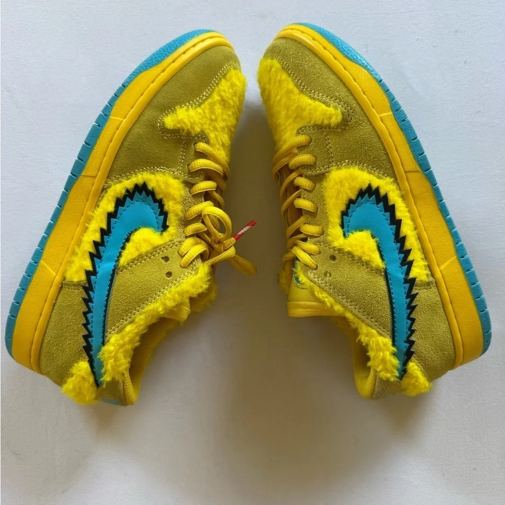 Nike Sb Dunk Low Grateful Dead Bears Opti Yellow Size 8